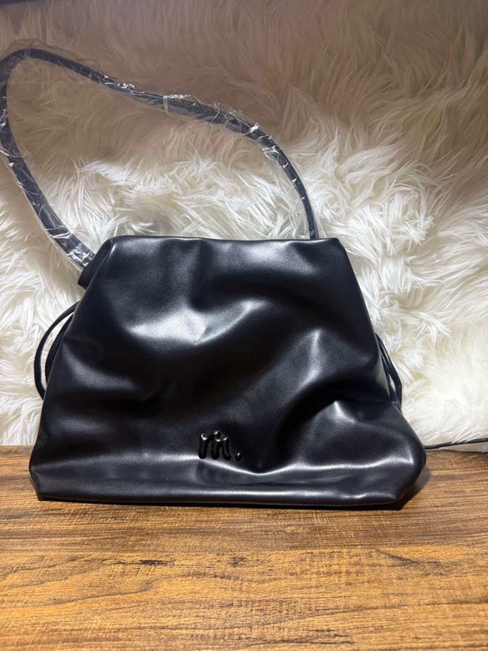 Slouchy Shoulder Bag - Black